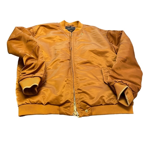 Gold and Brown Women's Bomber Jacket - Picture 9 of 13